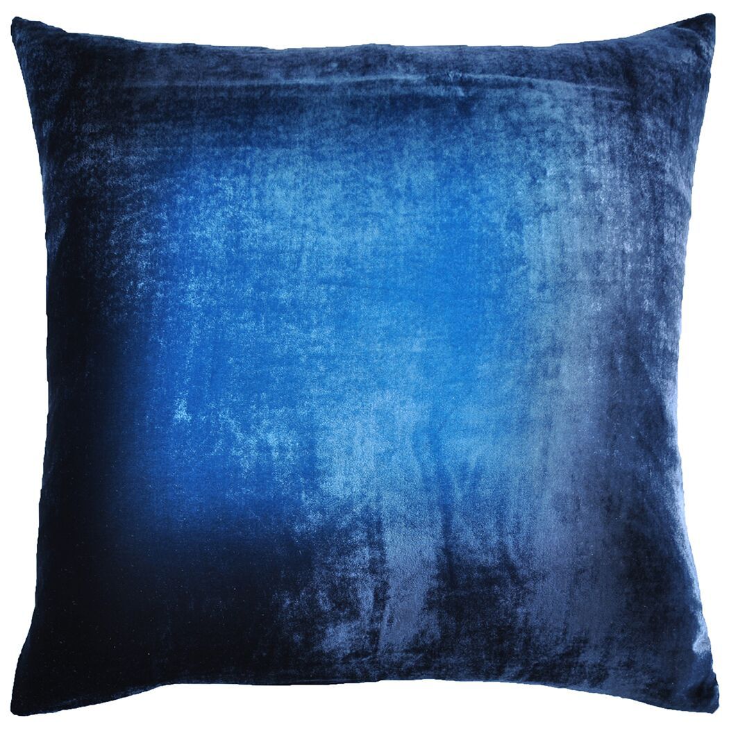 Fig Linens - Ombre Midnight Velvet Pillows by Kevin O'Brien Studio