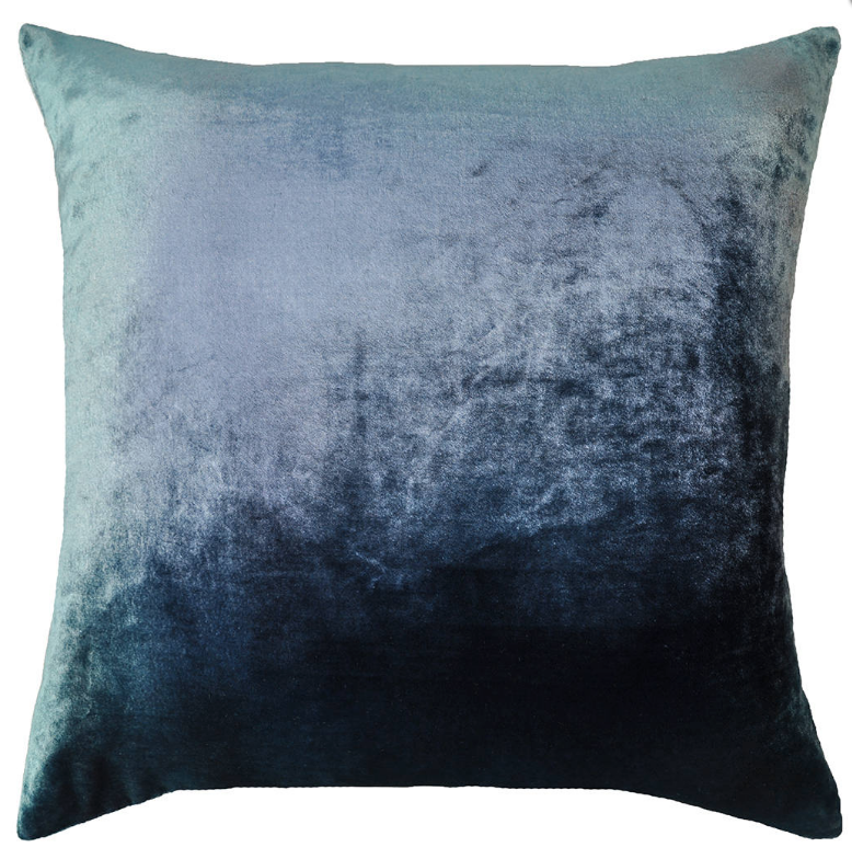 Ombre Shark Velvet Pillows by Kevin O'Brien Studio | Fig Linens
