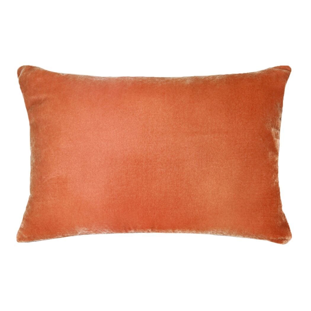 Ombre Mango Velvet Pillows by Kevin O'Brien Studio | Fig Linens