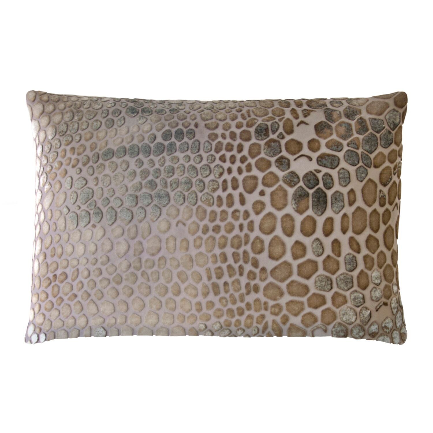 Kevin O'Brien Studio Snakeskin Velvet Pillows in Coyote | Fig Linens