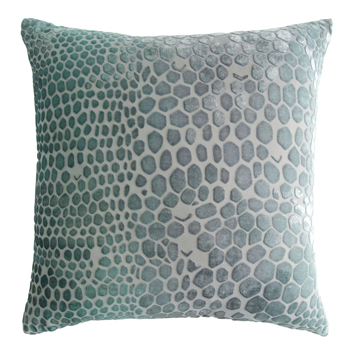 Kevin O&#39;Brien Studio - Jade Snakeskin Velvet Pillows | Fig Linens