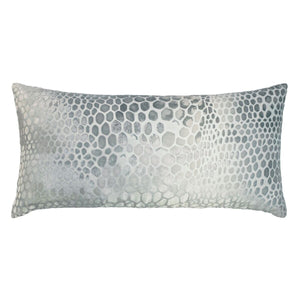 Kevin O'Brien Studio Snakeskin Velvet Pillows in Mineral | Fig Linens