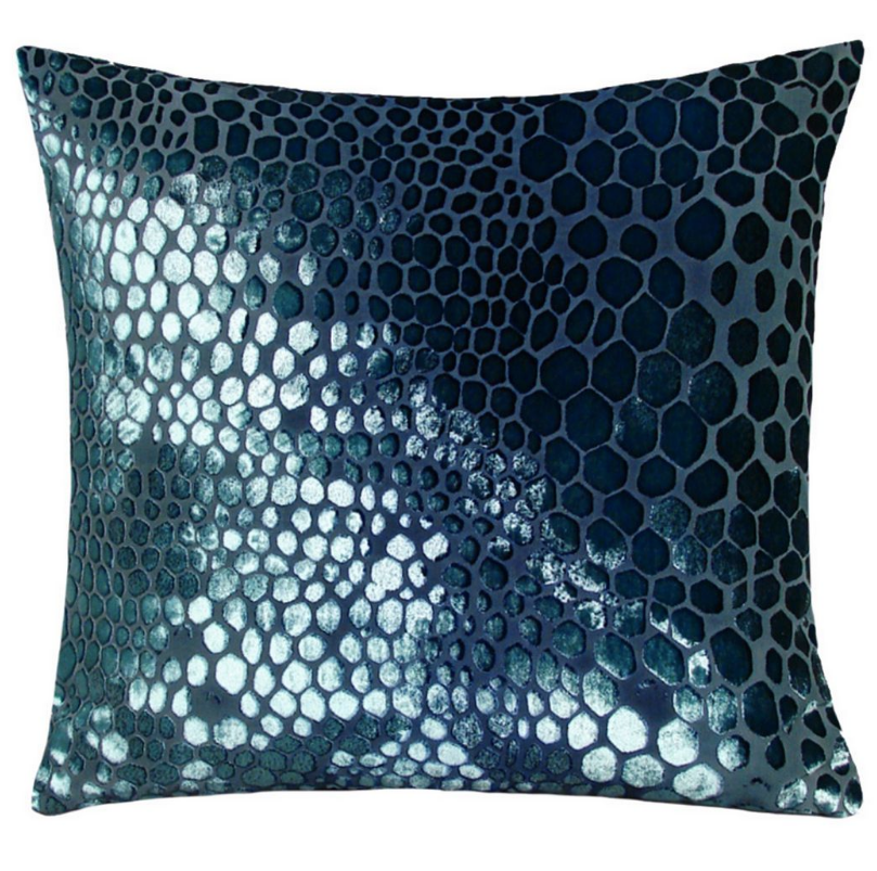 Shark Snakeskin Velvet Pillows  by Kevin O&#39;Brien Studio | Fig Linens