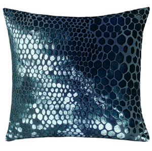 Shark Snakeskin Velvet Pillows  by Kevin O'Brien Studio | Fig Linens