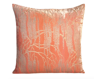 Fig Linens - Metallic Mango Willow Velvet Pillows by Kevin O'Brien Studio