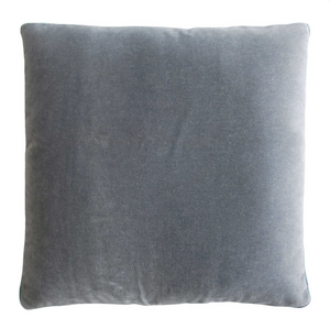 Silver & Jade Mohair Tuxedo Throw Pillows by Kevin O'Brien Studio | Fig Linens