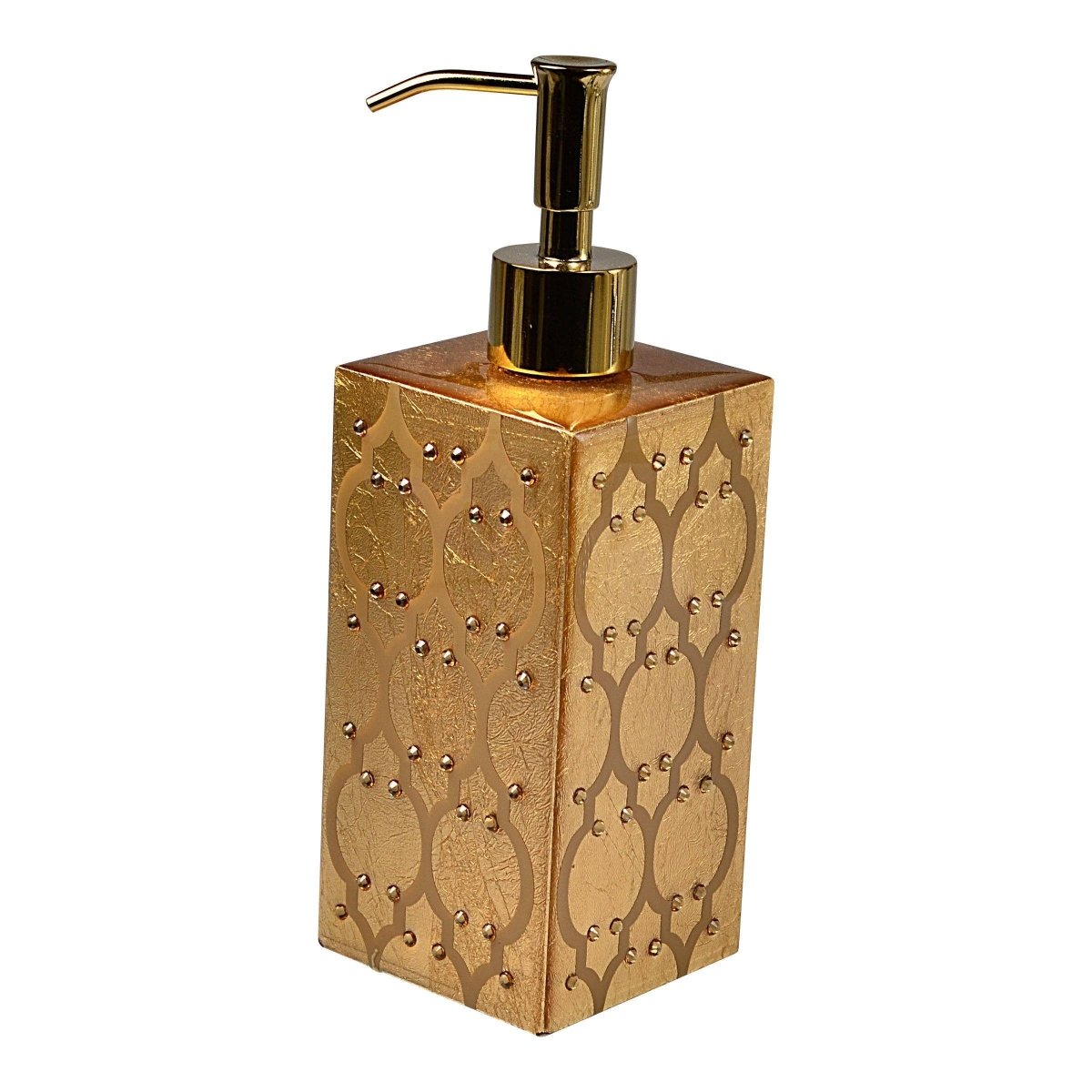 Soap or Lotion Pump - Mike + Ally Arabesque Gold Pump at Fig Linens and Home