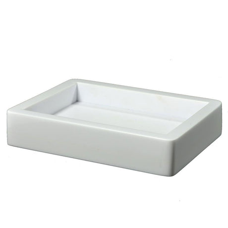 Fig Linens  -Contours White Bath Accessories by Mike + Ally - Soup Dish