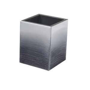 Fig Linens -Mike and Ally - Gray and Silver Ombre Brush Holder