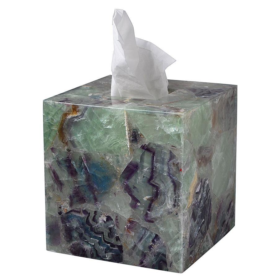 Fig Linens - Mike and Ally Fluorite Tissue Box Cover