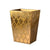 Wastebasket - Mike + Ally Arabesque Gold Wastebasket - Luxury Bathroom Accessories