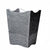 Fig Linens - Mike + Ally Caviar Platinum and Silver Wastebasket
