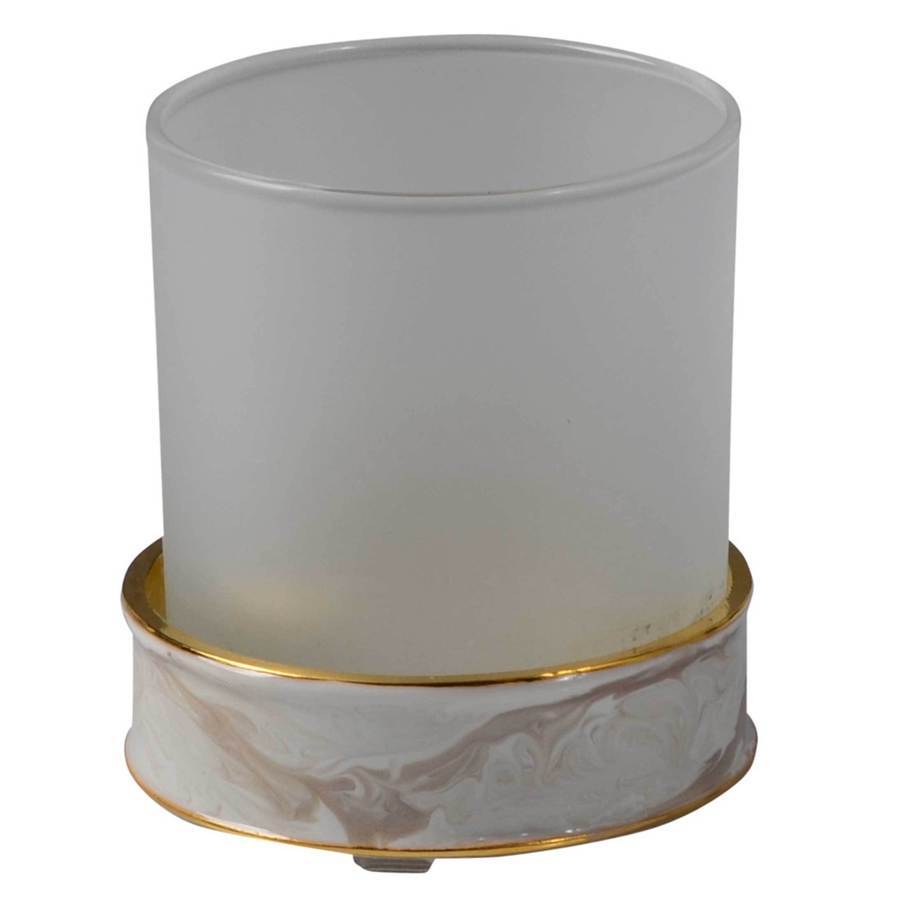 Fig Linens - Mike and Ally - Faux Marble Tumbler
