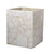 Fig Linens - Mike and Ally Milky White Quartz Wastebasket