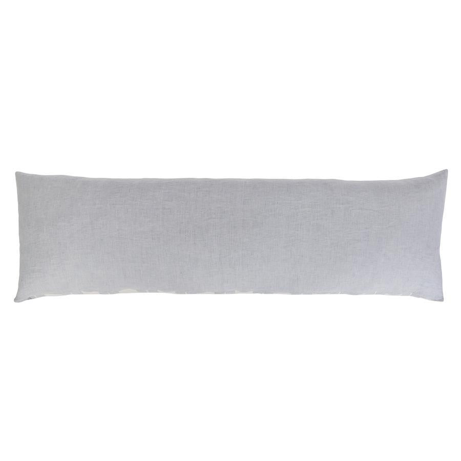 Fig Linens - Pom Pom at Home Body Pillow - Carter in Ivory and Blue