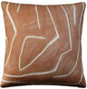 Graffito Salmon and Cream Pillow by Ryan Studio | Fig Linens