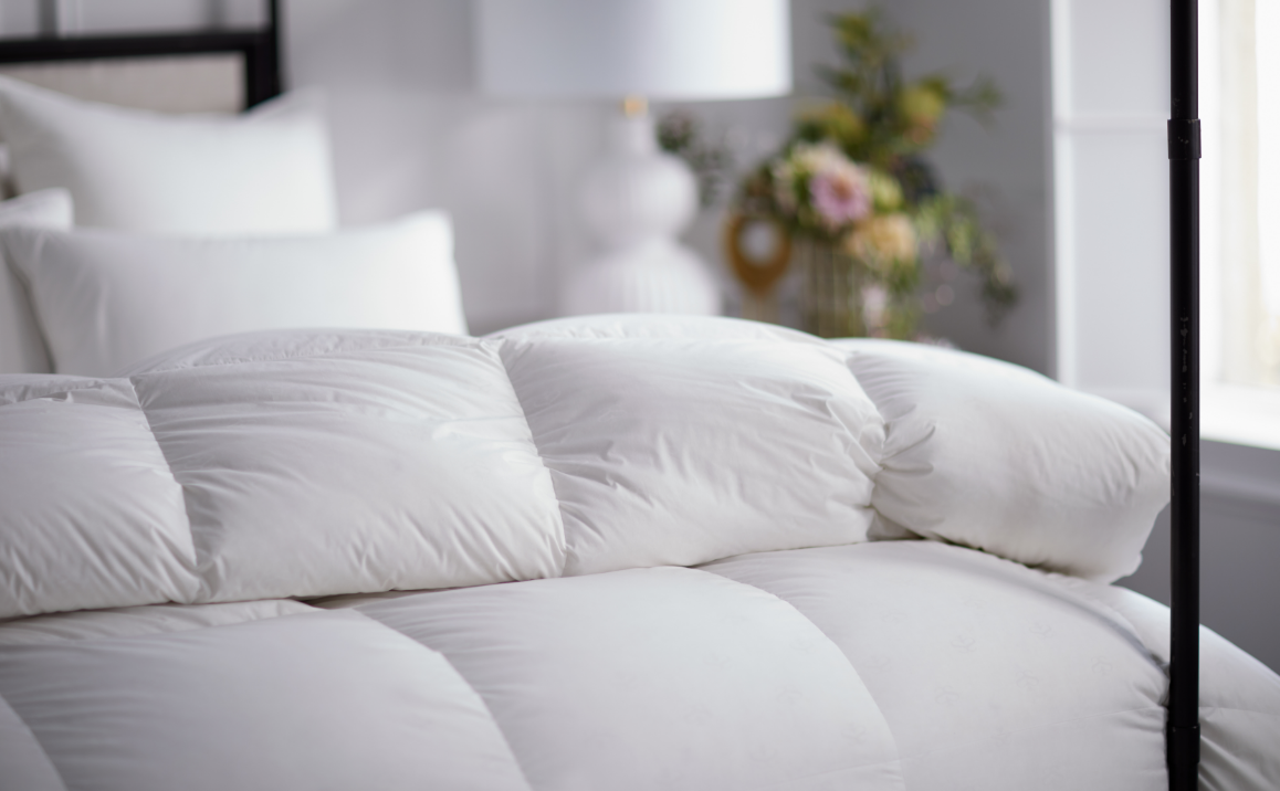 Vienna Polish white goose Down Comforter by Scandia Home | Fig Linens