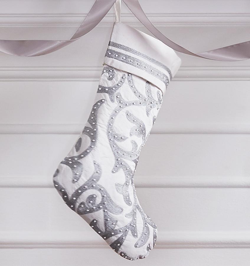 Prancer Christmas Stocking by Sferra | Fig Linens and Home