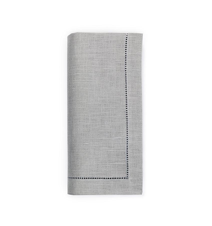 Fig Linens - Sferra Table Linens - Festival Grey Napkins