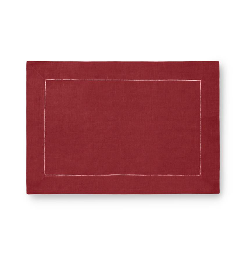 Fig Linens - Sferra Table Linens - Festival Placemats - Cinnabar