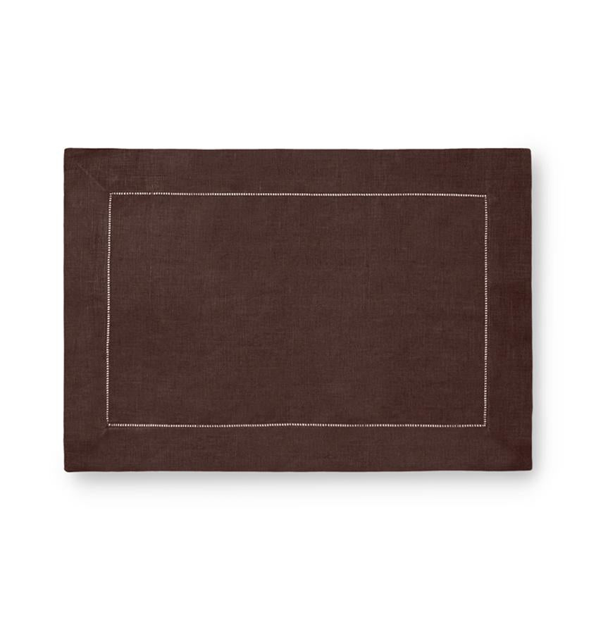Fig Linens - Sferra Table Linens - Festival Placemats - Coffee