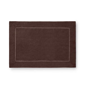 Fig Linens - Sferra Table Linens - Festival Placemats - Coffee