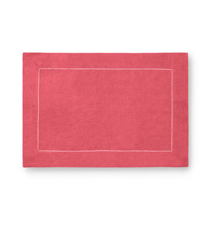 Fig Linens - Sferra Table Linens - Festival Placemats - Coral