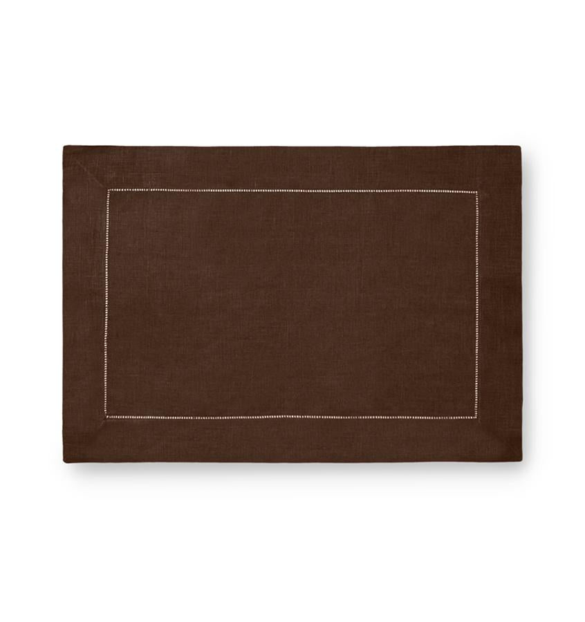Fig Linens - Sferra Table Linens - Festival Placemats - Mocha