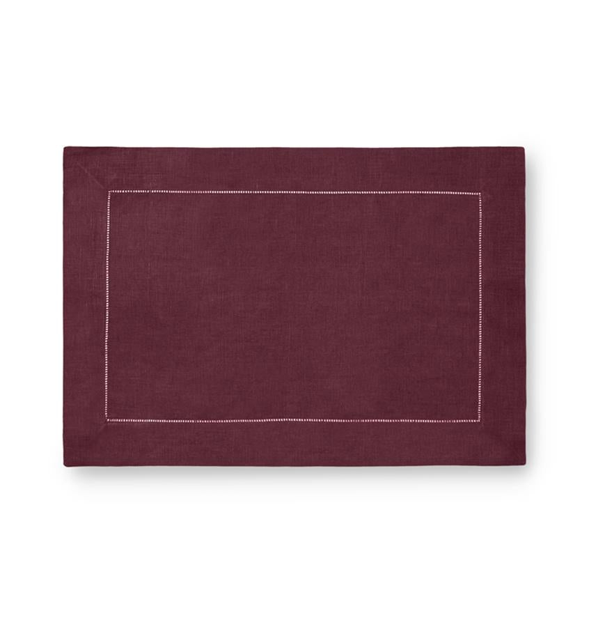 Fig Linens - Sferra Table Linens - Festival Placemats - Raisin