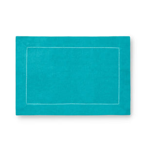 Fig Linens - Sferra Table Linens - Festival Placemats - Teal