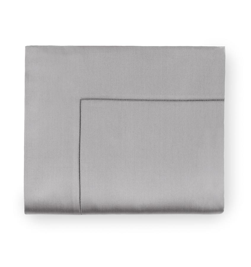 Fig Linens - Giotto Flint Gray Bedding - Flat Sheet