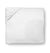 White Giza 45 Medallion Fitted Sheet by Sferra | Fig Linens