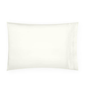 Ivory Giza 45 Quatrefoil Pillowcases by Sferra | Fig Linens and Home