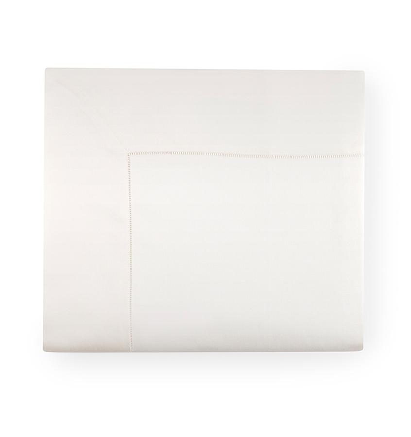 Milos Ivory Flat Sheet by Sferra | Fig Linens and Home