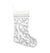 Prancer Silver Holiday Stocking by Sferra | Fig Linens and Home
