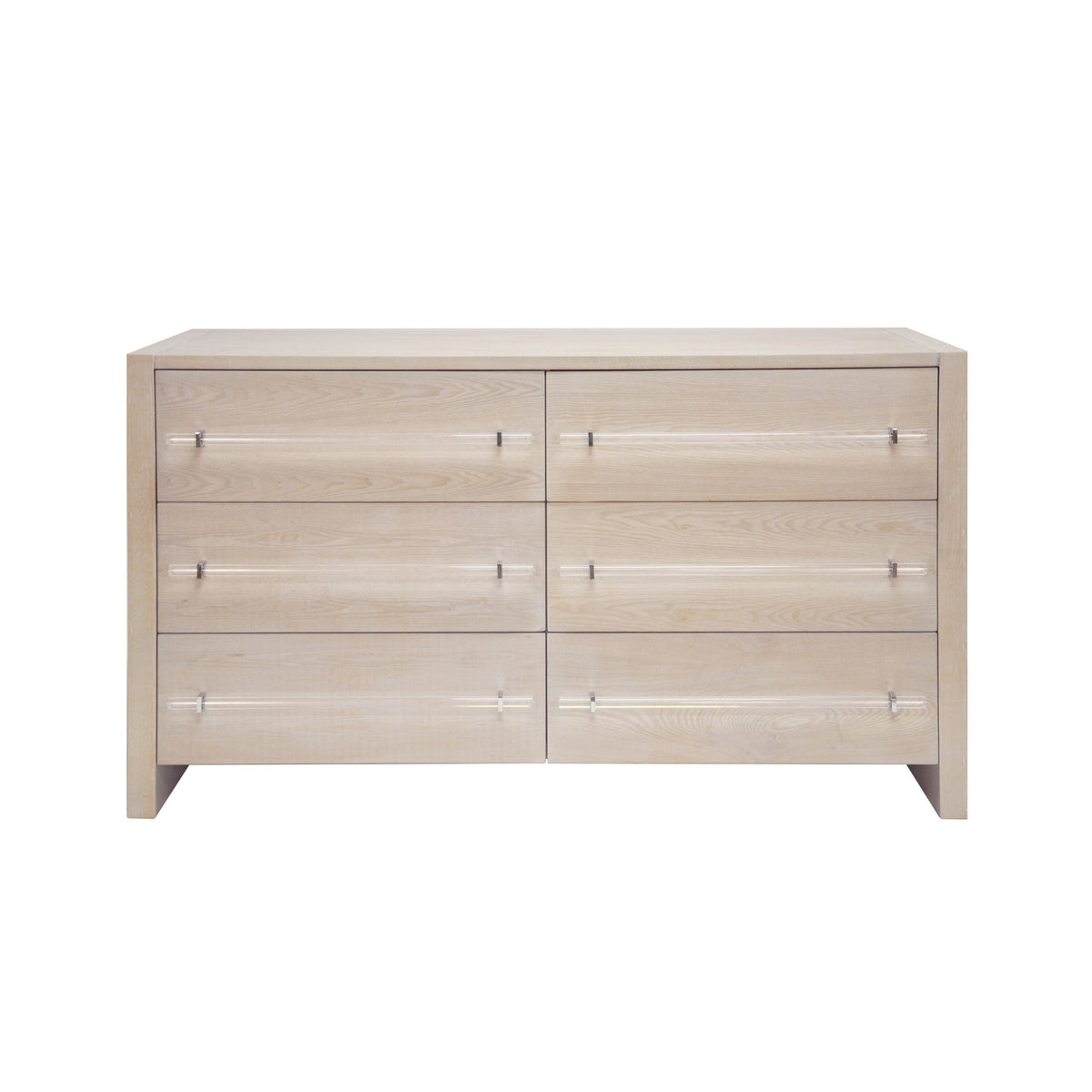 6 Drawer Cerused Oak Dresser by Worlds Away | Fig Linens and Home