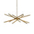 Antique Brass Contemporary Chandelier by Worlds Away | Fig Linens