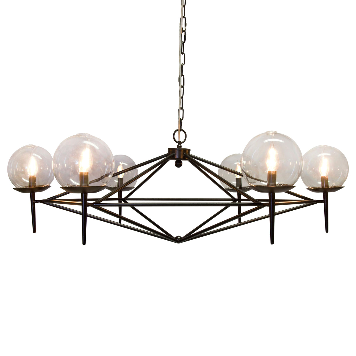 Black Chandelier by Worlds Away | Fig Linens and Home