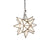 Small Frosted Glass Star Chandelier by Worlds Away | Fig Linens and Home