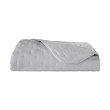 Triomphe Silver Quilted Coverlet by Yves Delorme | Fig Linens