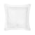 Fig Linens - Yves Delorme Triomphe Blanc Bedding - White Quilted Euro Sham