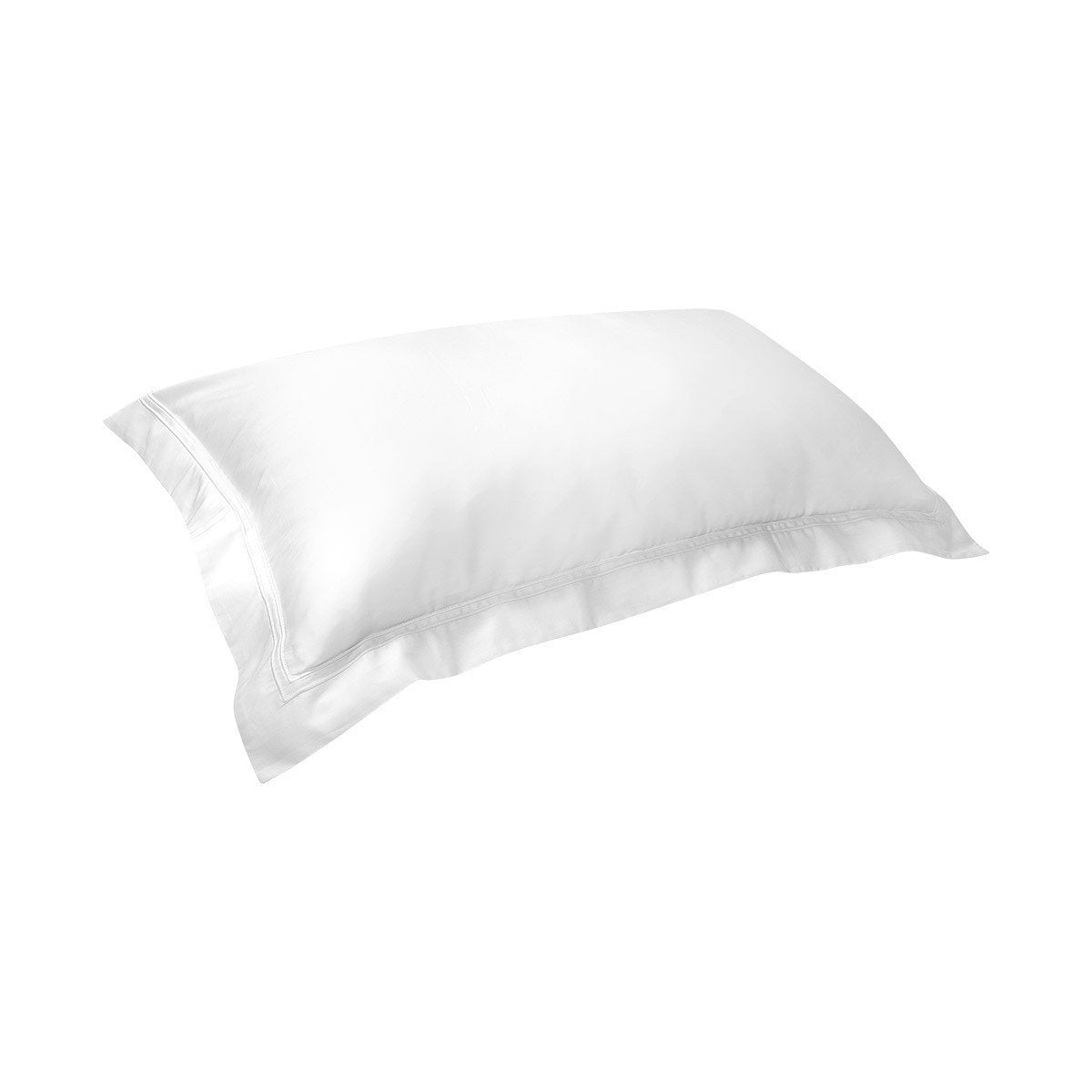 Fig Linens - Yves Delorme Triomphe Blanc Bedding - White Standard sham