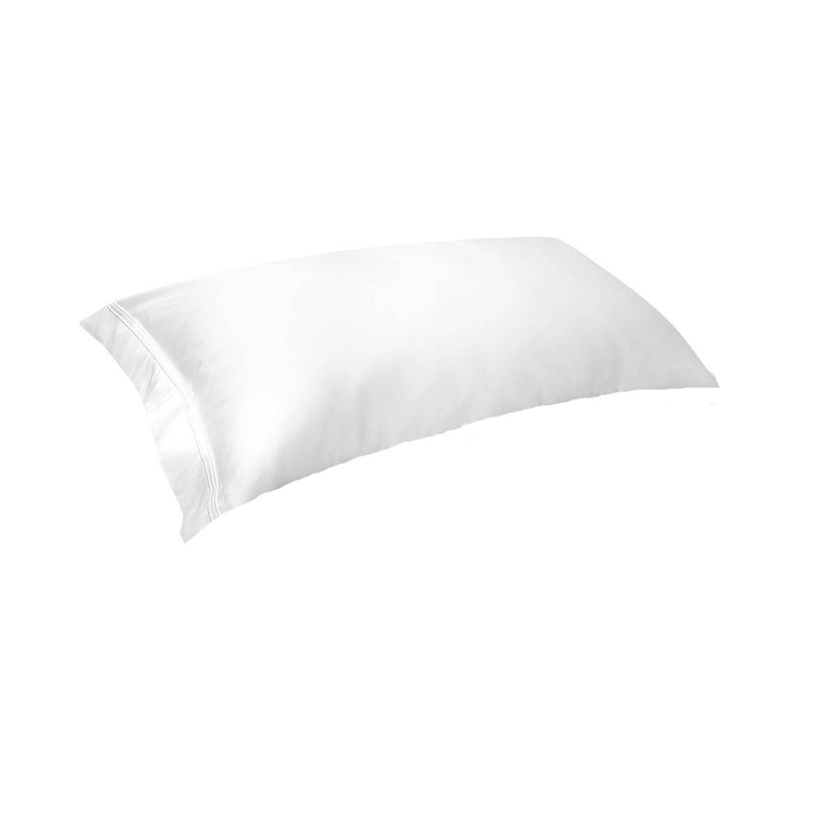 Fig Linens - Yves Delorme Triomphe Blanc Bedding - White Pillowcase
