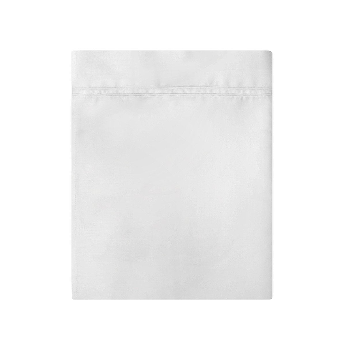 Fig Linens - Yves Delorme Triomphe Blanc Bedding - White Flat Sheet
