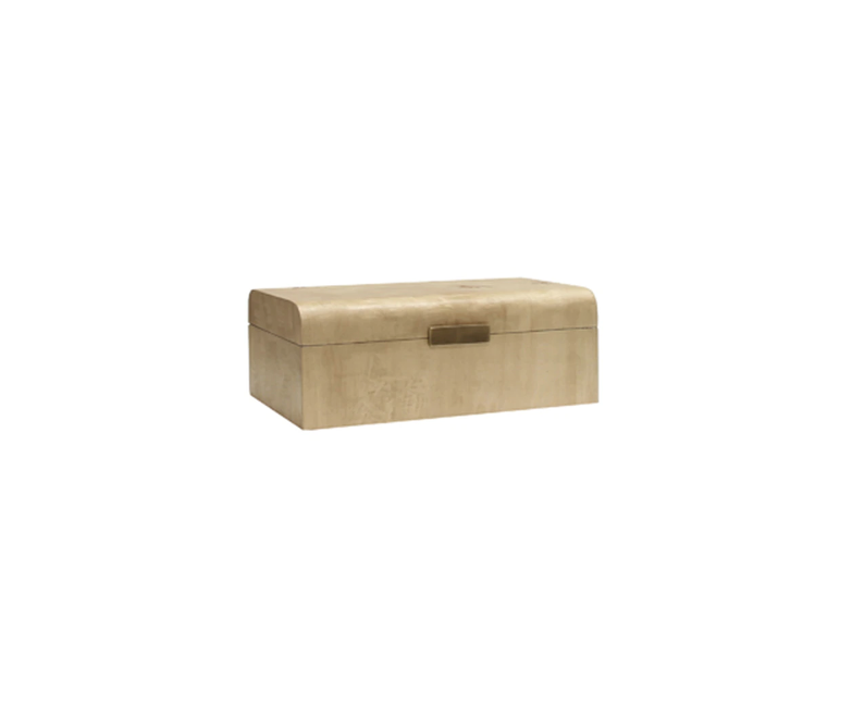 Mira Burl Wood Decorative Box by Worlds Away | Fig Linens
