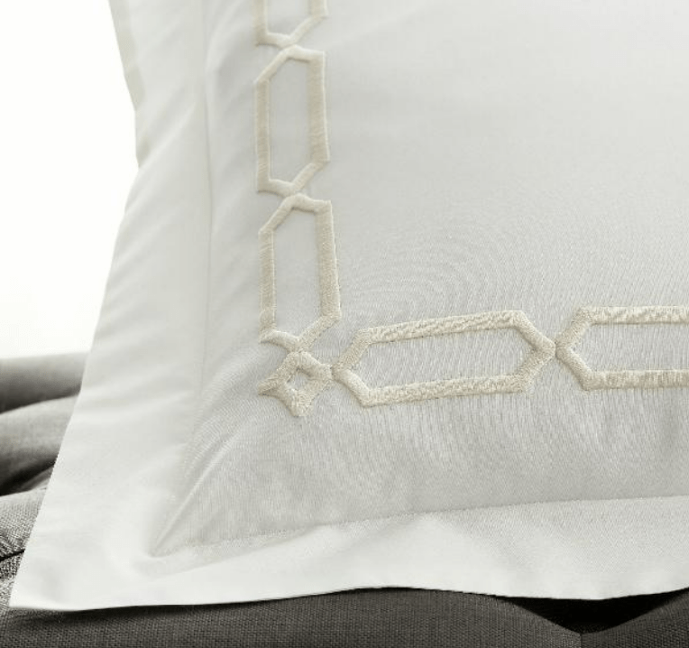 Arezzo White and Ivory Bedding Collection by Scandia Home | Fig Linens