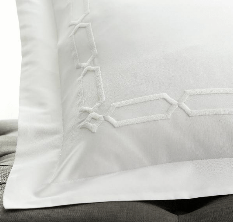 Arezzo White on White Bedding Collection by Scandia Home | Fig Linens