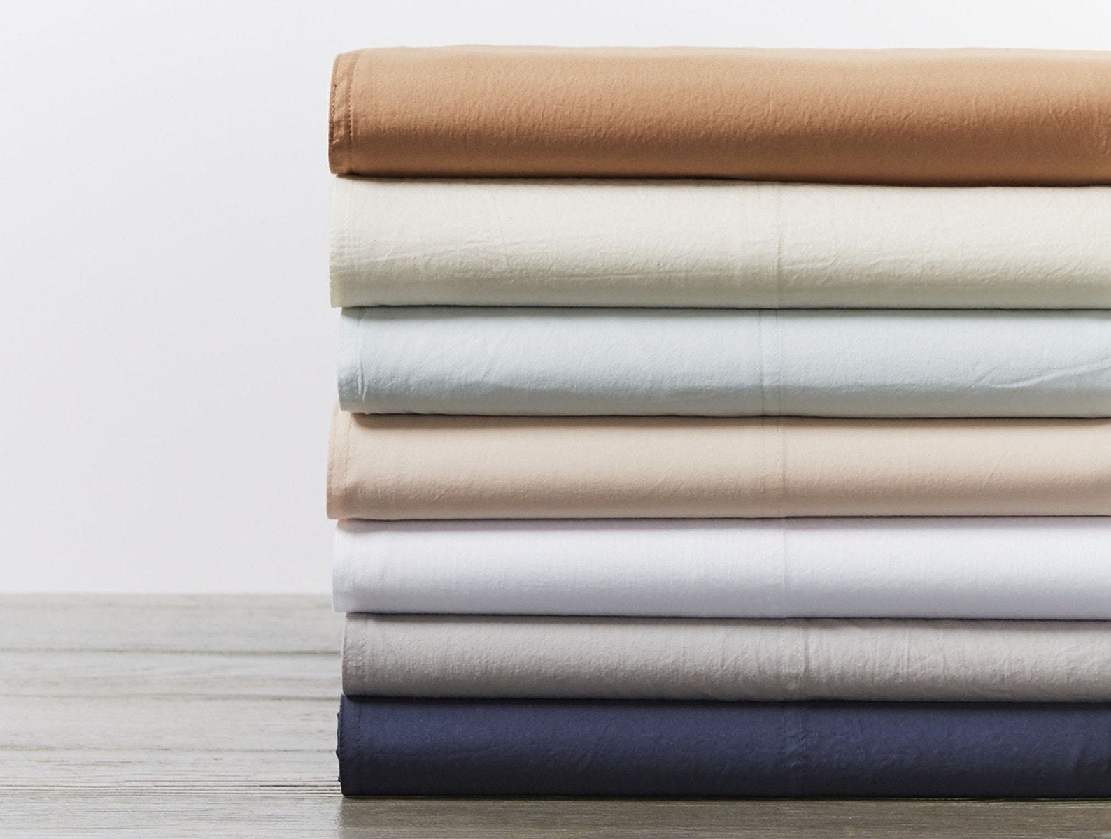 Organic Crinkled Percale Sheet Sets by Coyuchi | Fig Linens