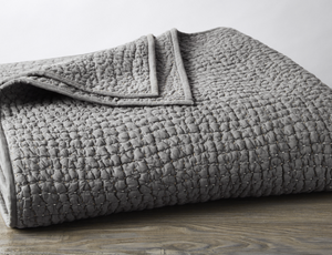 Slate Pebbled Organic Quilts & Shams by Coyuchi | Fig Linens