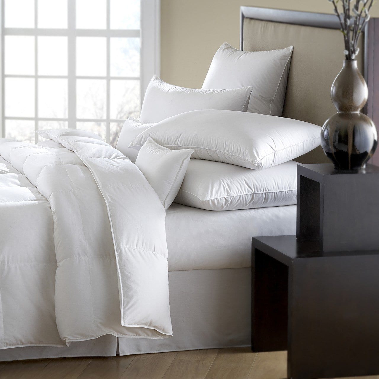 Mackenza White Down Comforter by Downright | Fig Linens